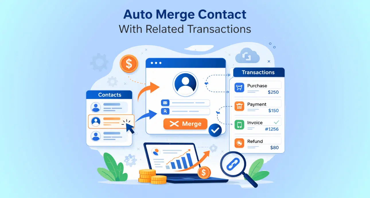 Auto Merge Contact With Related Transactions