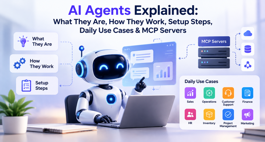 AI Agents Explained What They Are, How They Work, Setup Steps, Daily Use Cases & MCP Servers